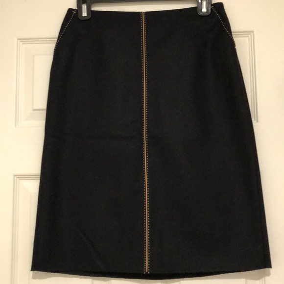 J. Crew Black Wool Skirt - Picture 1 of 3
